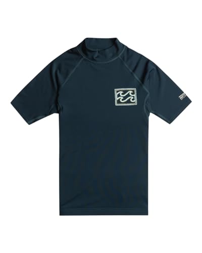 BILLABONG Crayon Wave - Short Sleeve UPF 50 Surf T-Shirt for Boys 8-16 - Kurzärmliges Surf-T-Shirt mit UPF 50 - Jungen 8-16 - Blau von BILLABONG