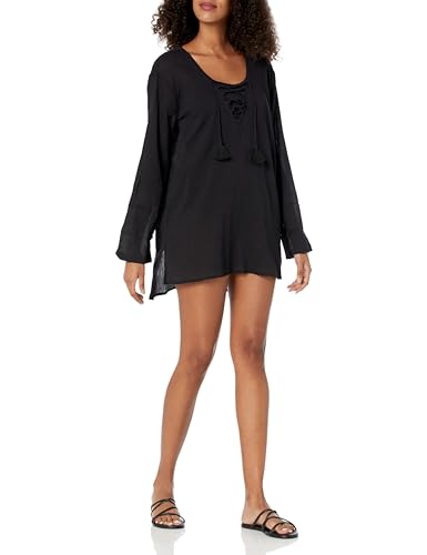 Billabong Damen Blue Skies Cover-up, Black Pebble, XS von Billabong