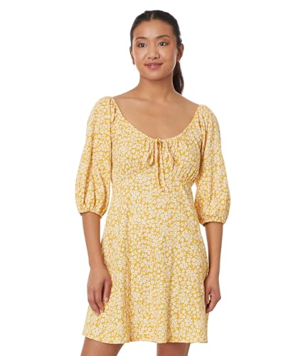 Billabong Damen Daisy Wave Minikleid Lässiges Kleid, Sandy Gold, Klein von Billabong