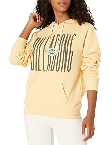 Billabong Damen Graphic Pullover Sweatshirt Fleece Hoodie Kapuzenpulli, Skinny Heritage Blassgelb, Small von Billabong