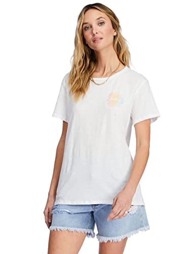 Billabong Damen Hochwertiges kurzen Ärmeln T-Shirt, Salzkristall Gradient Wave, Groß von Billabong