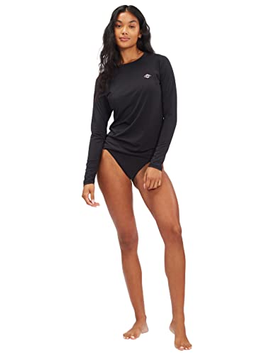 Billabong Damen Klassischer Langarm-Rashguard, schwarz, Large von Billabong