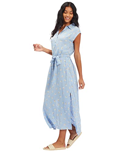 Billabong Damen Lovely Ways Button Front Midi Dress Lässiges Kleid, Sweet Blue, Klein von Billabong