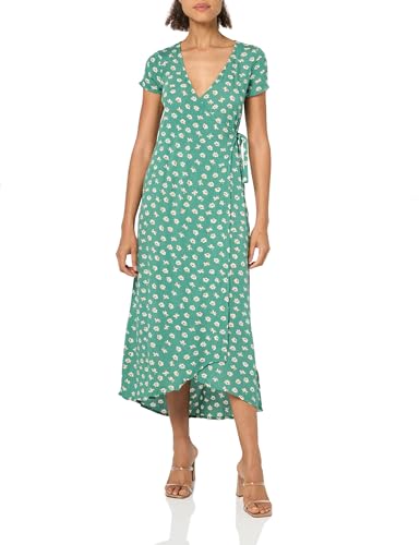 Billabong Damen Midi-Länge Wickeldesign Lässiges Kleid, Island Grün, Klein von Billabong