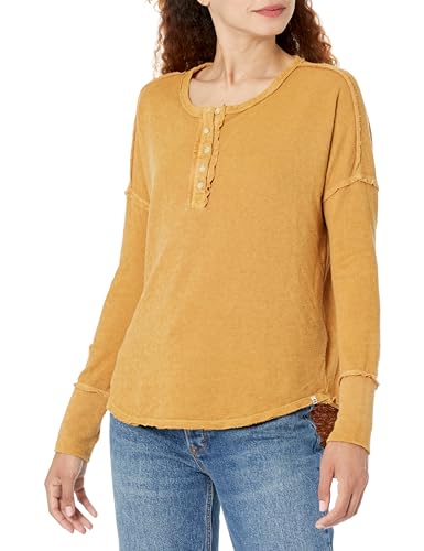 Billabong Damen New Anyday Henley Top, Kosmisches Khaki, Groß Billabong Damen New Anyday Henley Top, Kosmisches Khaki, Groß von Billabong