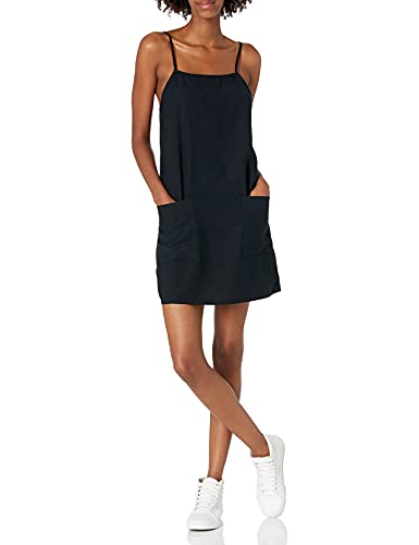 Billabong Damen Straight Round Woven Mini Sundress Dress Freizeitkleidung, schwarz, X-Klein von Billabong