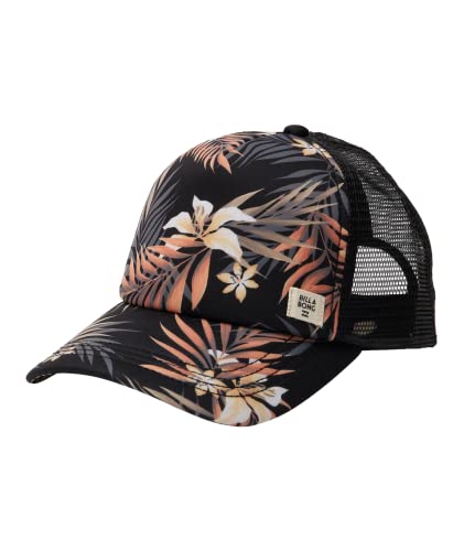 Billabong Damen Across Waves Trucker-Mütze, verstellbar Baseballkappe, Black Pebble, Einheitsgröße von Billabong