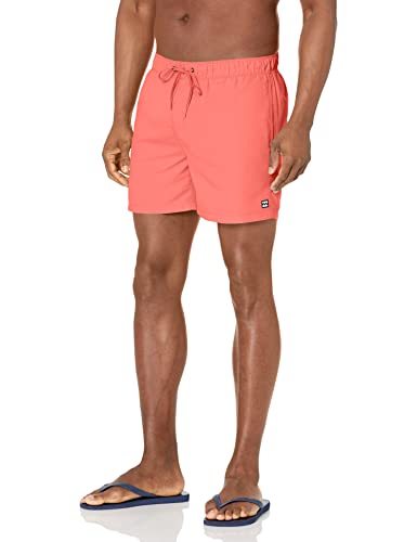 Billabong Herren Badehose mit elastischer Taille, 40,6 cm Außennaht Boardshorts, Koralle, S von Billabong