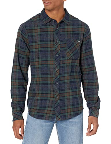 Billabong Herren Classic Long Sleeve Flannel Shirt Hemd mit Button-Down-Kragen, Navy2, Klein Billabong Herren Classic Long Sleeve Flannel Shirt Hemd mit Button-Down-Kragen, Navy2, Klein von Billabong