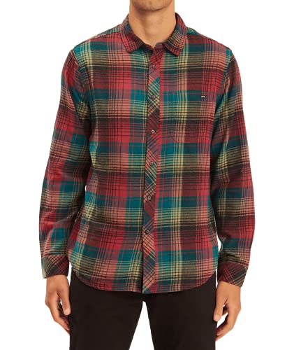 Billabong Herren Classic Long Sleeve Flannel Shirt Hemd mit Button-Down-Kragen, Ochsenblut (Oxblood), Mittel Billabong Herren Classic Long Sleeve Flannel Shirt Hemd mit Button-Down-Kragen, Ochsenblut (Oxblood), Mittel von Billabong