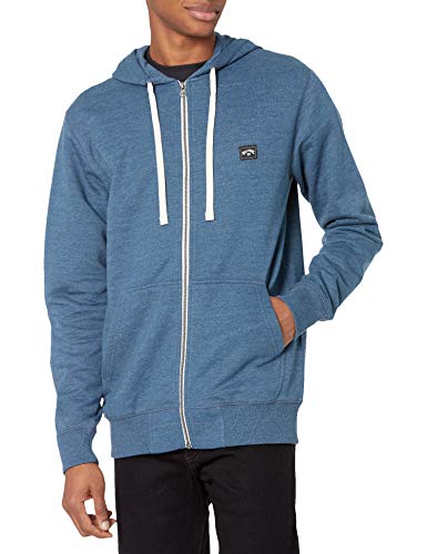 Billabong Herren Classic Premium Full Zip Fleece Sweatshirt Hoodie Kapuzenpullover, Dark Royal, Medium von Billabong