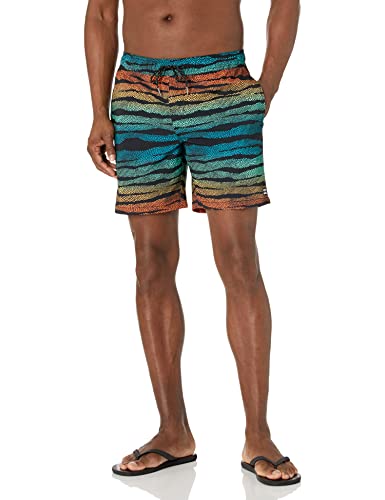 Billabong Herren Elastische Taille Stretch Sundays Layback Swim Short Trunk 43,2 cm Außennaht Boardshorts, Schwarz Multi, Large von Billabong