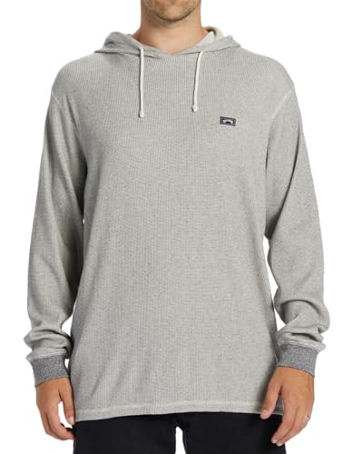 Billabong Herren Keystone Pullover Leichter Waffelstrick Hoodie, Haferflocken (Oatmeal), Large von BILLABONG