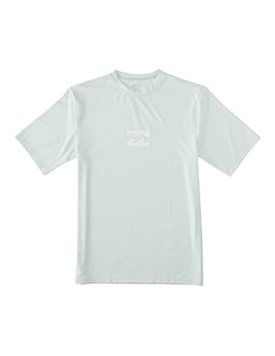 Billabong Herren Klassischer Rashguard mit kurzen Ärmeln, lockere Passform Rash-Guard-Shirt, Seaglas-Welle, L von Billabong