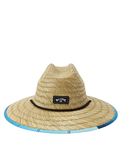 Billabong Herren Classic Straw Hat With Printed Lifeguard Sonnenhut, blau gestreift, Einheitsgröße EU von Billabong