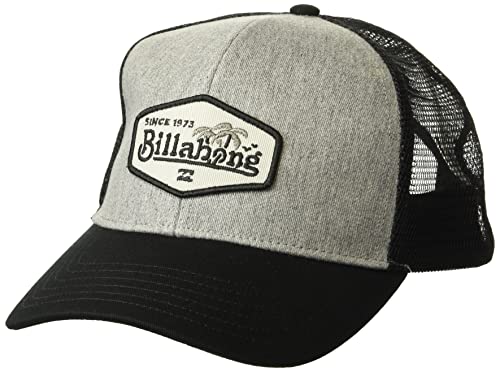 Billabong Herren Trucker-Mütze, verstellbar, Netzrücken, wandig Baseballkappe, schwarz/grau, Einheitsgröße von Billabong