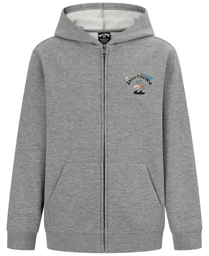 Billabong Jungen Full-Zip Fleece Hoodie Sweatshirt Kapuzenpullover, Arch Fade, 10-12 von Billabong