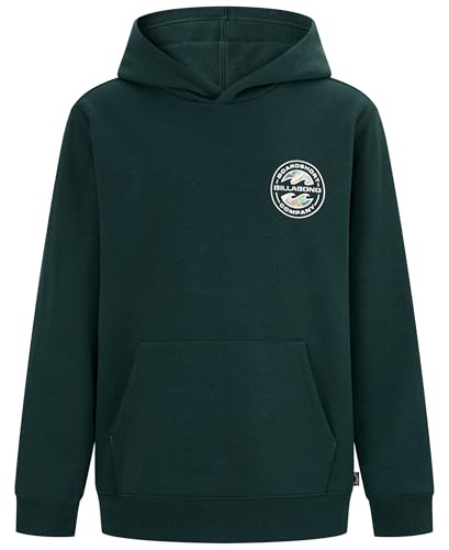 Billabong Jungen Pullover Fleece Hoodie Sweatshirt Kapuzenpullover, Kiefer hohl, 8 von Billabong