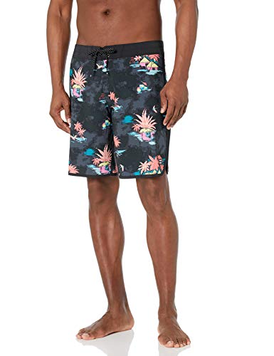 Billabong Men's 73 Line Up Pro Boardshorts, 4-Way Performance Stretch, 19 Inch Outseam, Black, 32 von Billabong