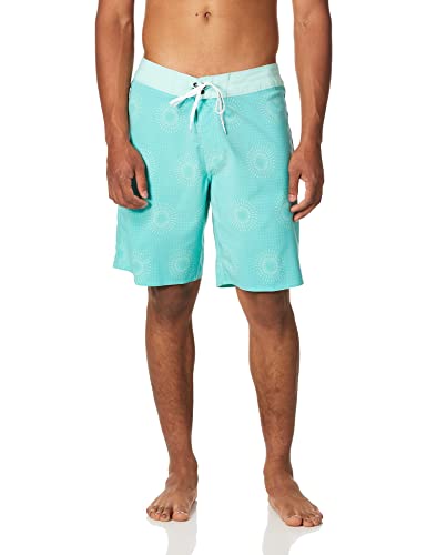 Billabong Men's Sundays Pro Boardshort, 4-Way Performance Stretch, 19 Inch Outseam, Aqua/Navy, 34 von Billabong
