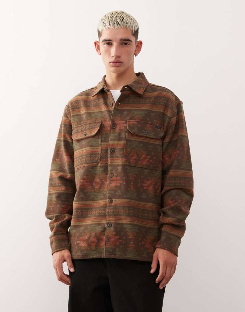 Billabong - Offshore - Hemd aus Jacquard-Flanell in Braun-Brown von Billabong