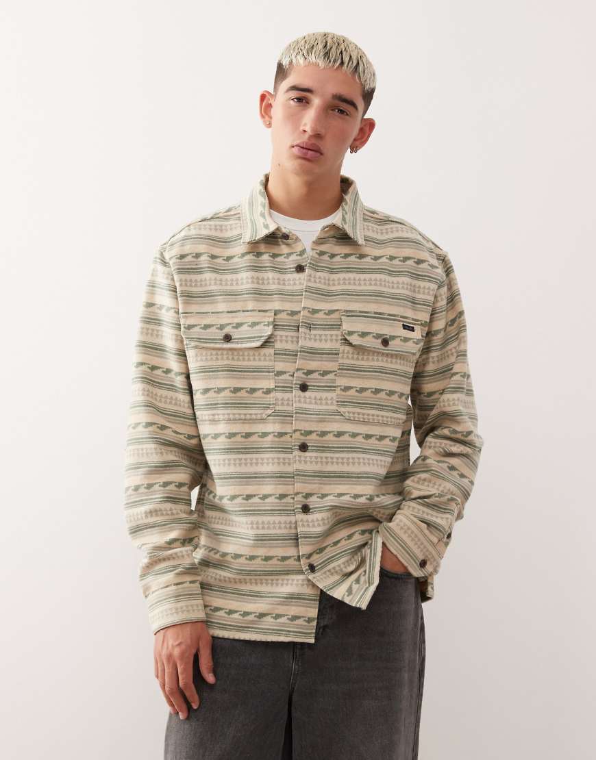 Billabong - Offshore - Hemd aus Jacquard-Flanell in Grün von Billabong