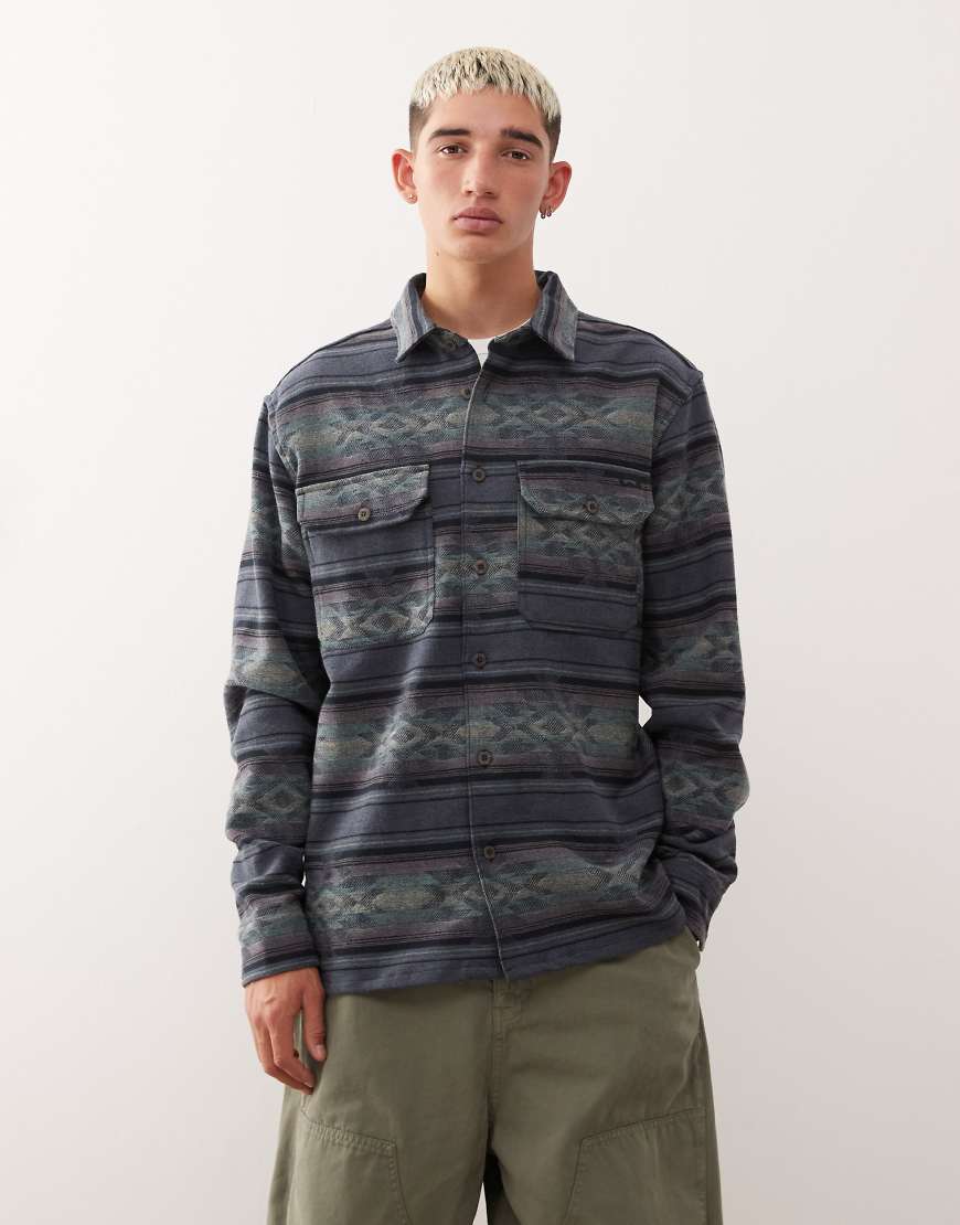 Billabong - Offshore - Hemd aus Jacquard-Flanell in Schwarz Billabong - Offshore - Hemd aus Jacquard-Flanell in Schwarz von Billabong