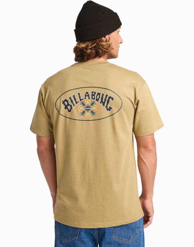 Billabong - Orbit Arch - Kurzärmliges T-Shirt in Beige-Neutral von Billabong