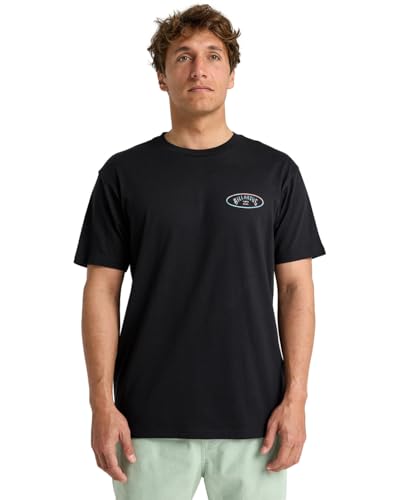 Billabong Orbit - Premium 26/1, 160G Short Sleeve T-Shirt for Men - Kurzärmliges T-Shirt mit Screen-Print - Männer - XL - Schwarz von Billabong