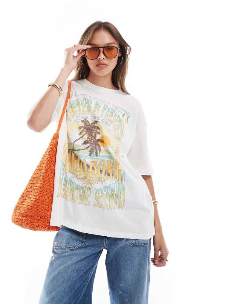 Billabong - Sunset Mind - Kurzärmliges T-Shirt in Weiß von Billabong