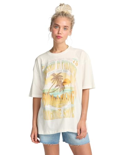 BILLABONG Sunset Mindset - Short Sleeve T-Shirt for Women - Kurzärmliges T-Shirt mit Screen-Print - Frauen - XL - Weiss von BILLABONG