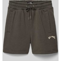 Billabong Sweatshorts mit elastischem Bund in Graphit, Größe 164 von Billabong