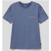 Billabong T-Shirt mit Label-Print Modell 'DREAMY PLACE' in Rauchblau, Größe 140 von Billabong