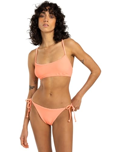 Billabong Tanlines Tie Side Tropic - Medium Coverage Bikini Bottoms for Women - Bikinihose mit mittlerer Bedeckung - Frauen - S - Rosa von Billabong