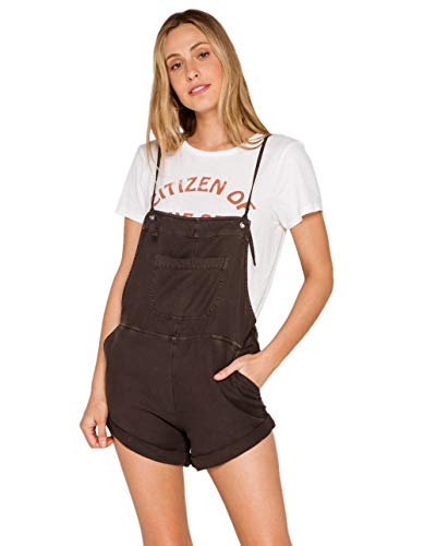 Billabong Damen Wild Pursuit Kurzer Overall Lässige Shorts, Mattschwarz, X-Large von Billabong