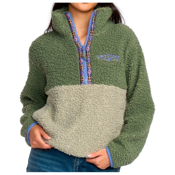 Billabong - Women's Horizon Mock Neck Half Zip Fleece - Fleecepullover Gr M oliv von Billabong