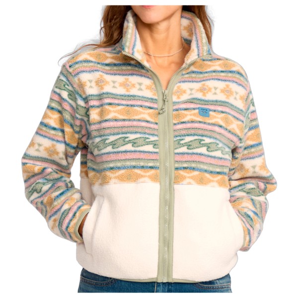 Billabong - Women's Rock Jetty Mock Neck Half Zip Fleece - Fleecejacke Gr M beige von Billabong