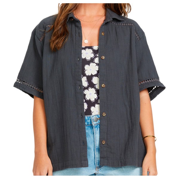 Billabong - Women's Summers End S/S WVN - Bluse Gr S grau von Billabong