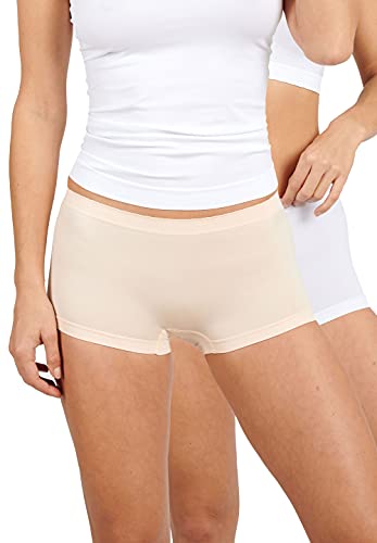 Billet Doux, 2er-Pack Shorty, für Damen, Zen Attitude, Erröten + Weiß, 36-38 von Billet Doux