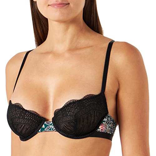 Billet Doux Damen Intemporelle 70aah25 Klassischer Bügel BH, Imprime Floral Vert, 70B EU von Billet Doux