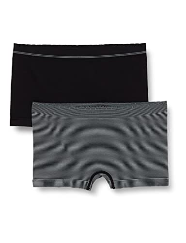 Billet Doux Damen Slip ,Gestreift - Schwarz - Noir/Noir/Gris - 40 (Herstellergröße: 42/44) von Billet Doux