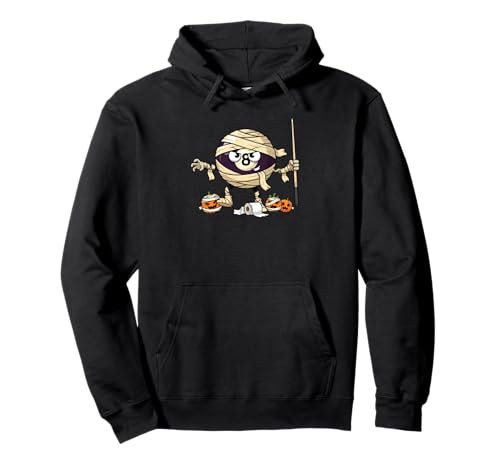 Lustiger Billard-Mumien-Kürbis Halloween Kinder Herren Damen Pullover Hoodie von Billiard Lovers Cute Halloween Outfits Boy Girl