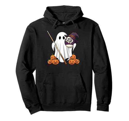 Lustiger Geist Billard Kürbis Halloween Kinder Herren Damen Pullover Hoodie von Billiard Lovers Cute Halloween Outfits Boy Girl