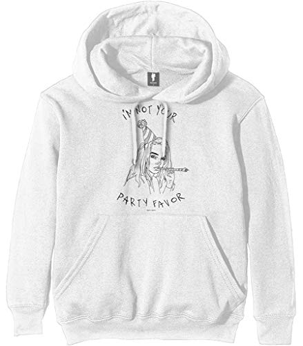 Billie Eilish 'Party Favor' (White) Pull Over Hoodie (small) von Billie Eilish