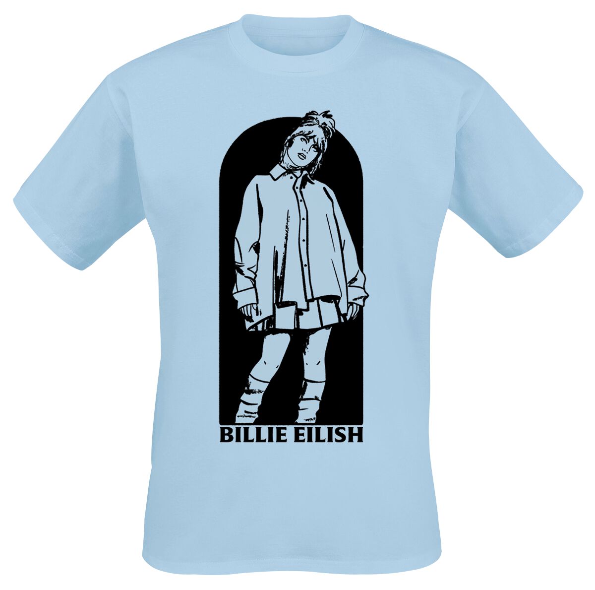 Billie Eilish T-Shirt - Doorway - S bis XL - für Männer - Größe S - hellblau  - Lizenziertes Merchandise! von Billie Eilish