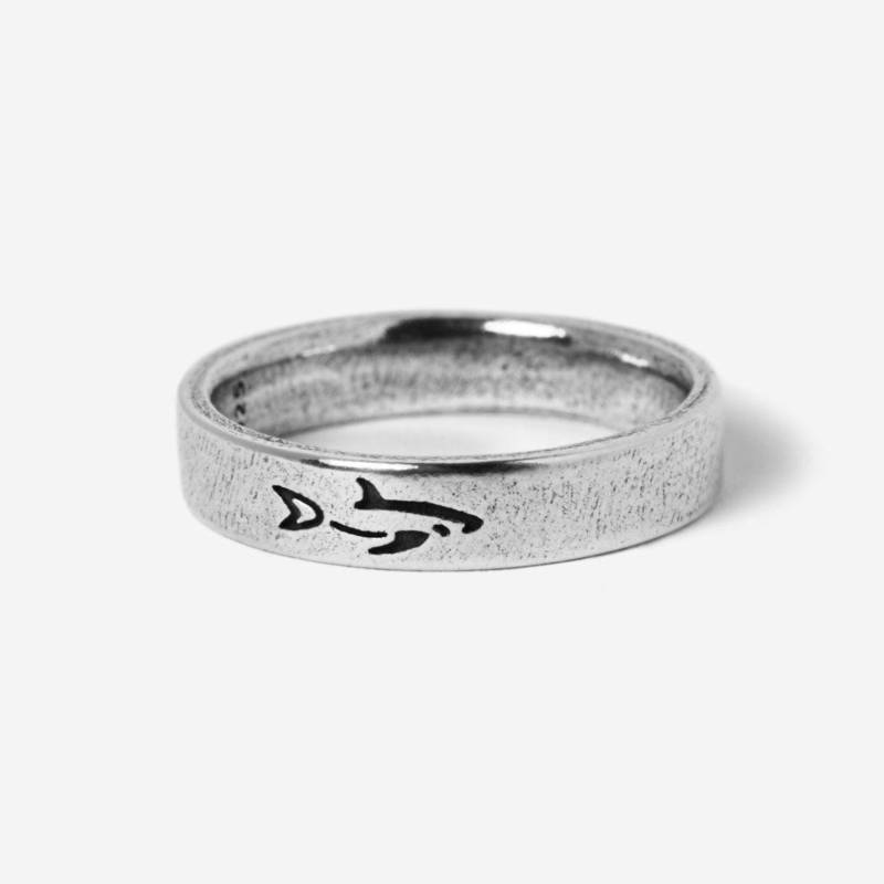 Prowess Sterling Silber Ring - 925 Hai Graviert Statement Ring, Handgemachter Ozean Schmuck Für Männer Und Frauen, Einzigartiges Geschenk von BillieJoLabel