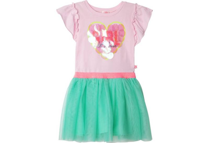 Billieblush A-Linien-Kleid Billieblush Kleid Tüllkleid Pailletten Herz Girl grün rosa neonpink von Billieblush