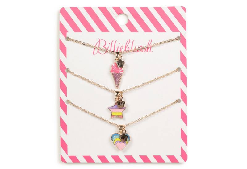 Billieblush Charm-Ketten-Set Billieblush 3er Set Freundschafts-Halsketten für Mädchen in Gold von Billieblush