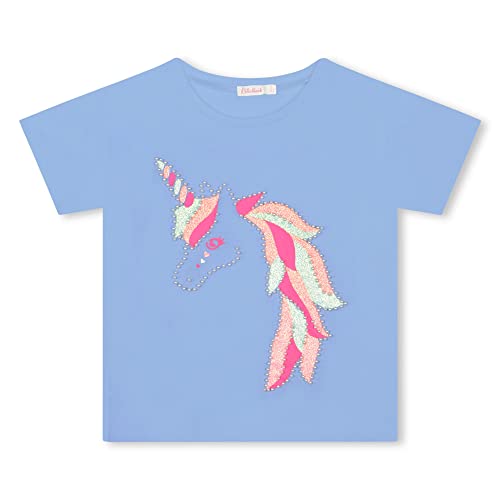 Billieblush - Kurzärmeliges T-Shirt Blau 100% Baumwolle 4JAHRE von Billieblush