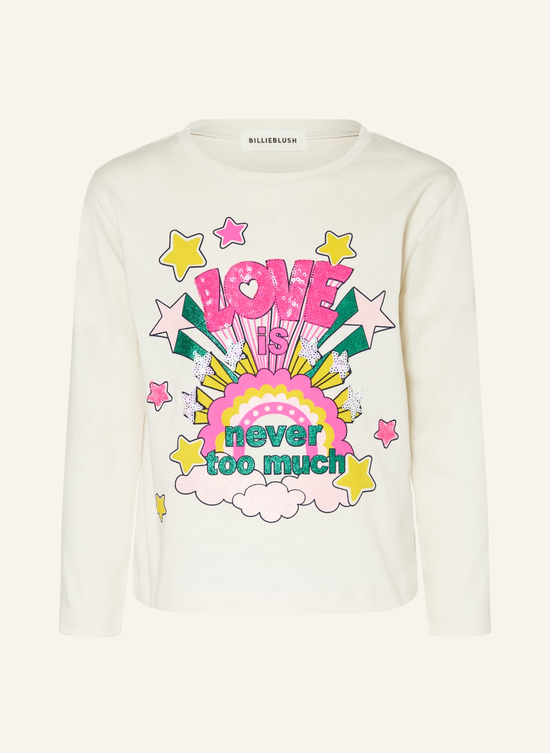 Billieblush Longsleeve Mit Pailetten weiss Billieblush Longsleeve Mit Pailetten weiss von Billieblush